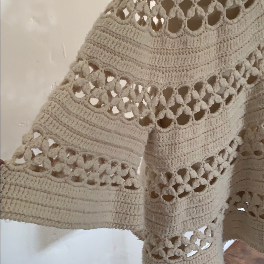 VTG 60’s 70’s Knitted shawl cardigan - Picture 4 of 5